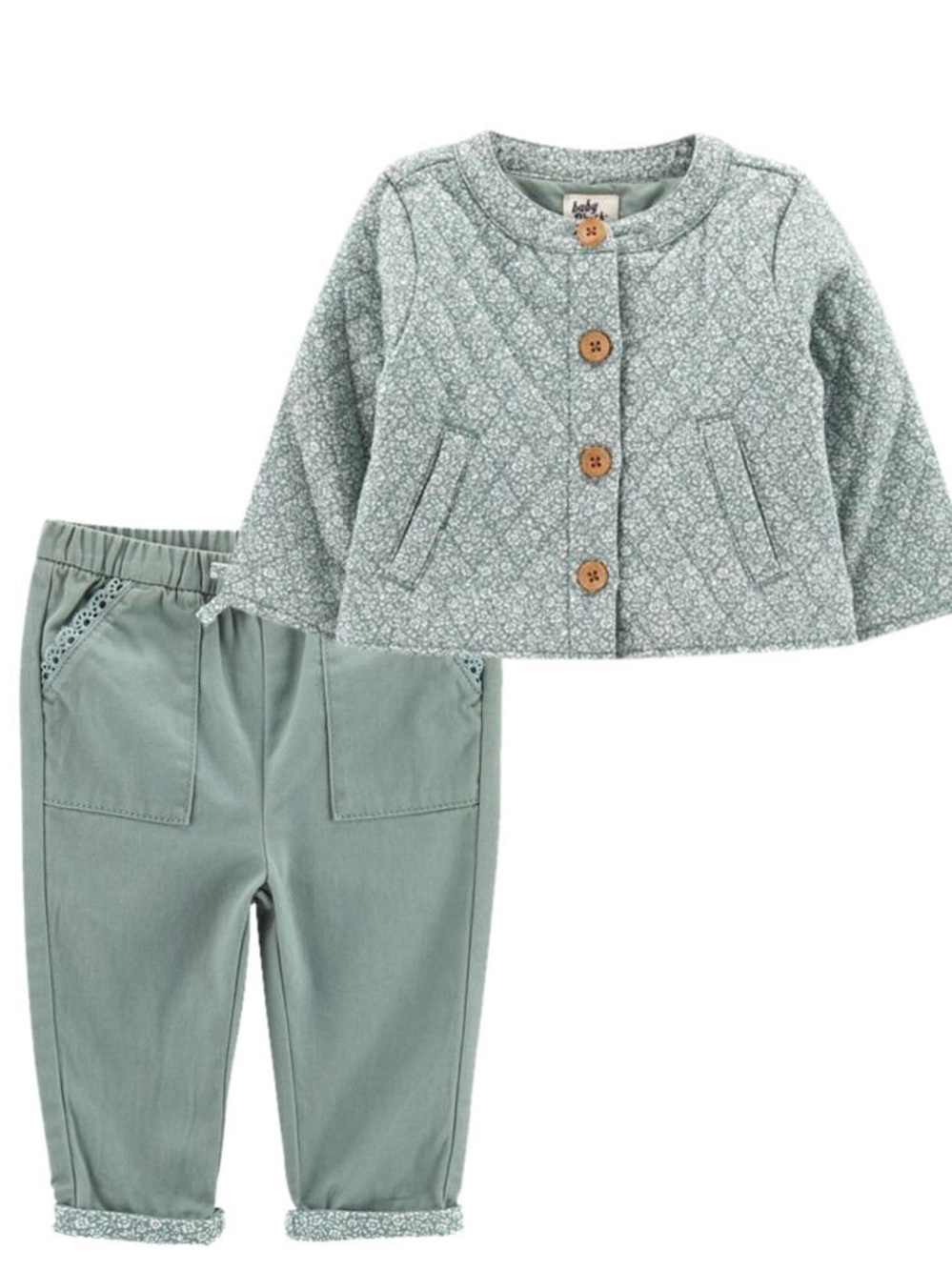 Oshkosh B’gosh Floral Print Quilted Jacket and Pants 2T
Set | Carter's Oshkosh